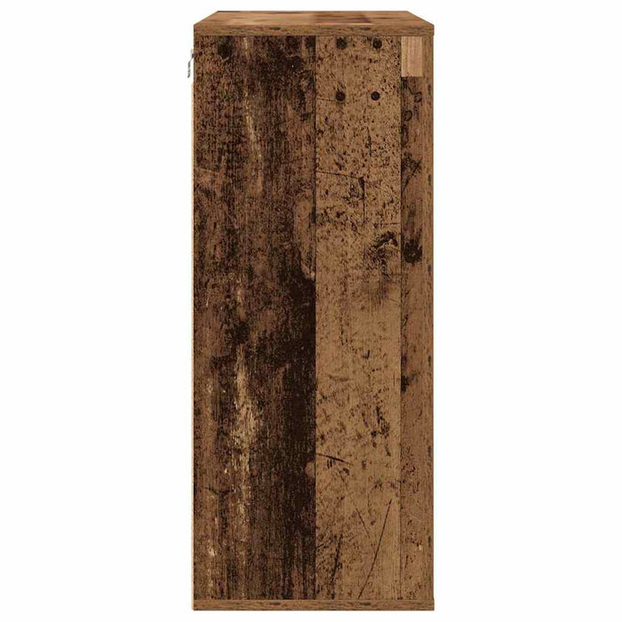 Dulap de perete cu ușă Lemn vechi 80 x 33 x 80 cm Lemn compozit - WALTI WALTI