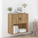 Dulap de perete stejar artizanal 80 x 33 x 80 cm Lemn compozit - WALTI WALTI