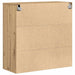 Dulap de perete stejar artizanal 80 x 33 x 80 cm Lemn compozit - WALTI WALTI