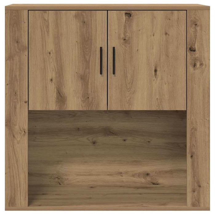 Dulap de perete stejar artizanal 80 x 33 x 80 cm Lemn compozit - WALTI WALTI