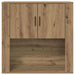 Dulap de perete stejar artizanal 80 x 33 x 80 cm Lemn compozit - WALTI WALTI