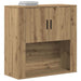 Dulap de perete stejar artizanal 80 x 33 x 80 cm Lemn compozit - WALTI WALTI