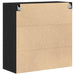Dulap de perete Stejar negru 80 x 33 x 80 cm Lemn compozit - WALTI WALTI