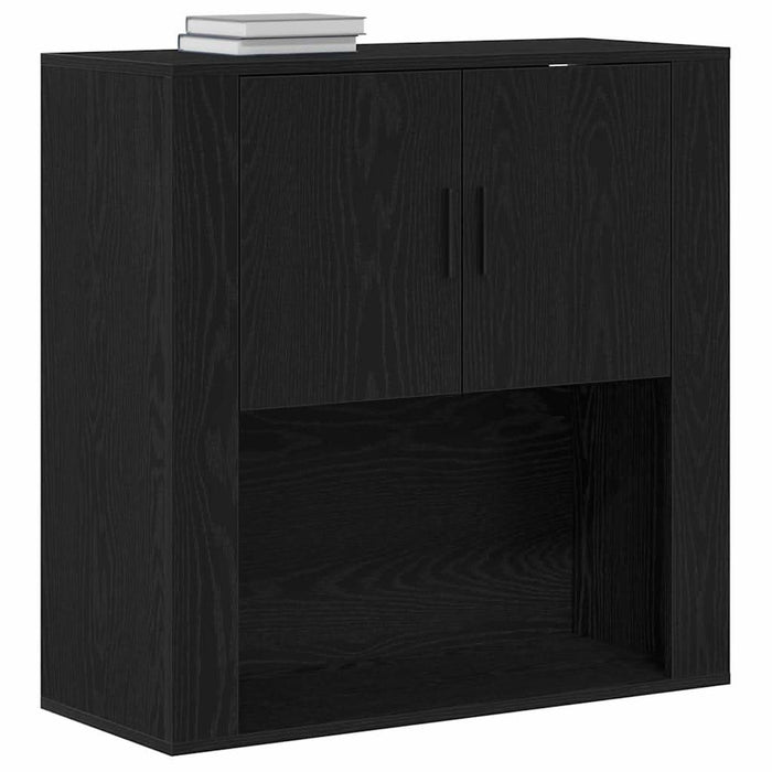 Dulap de perete Stejar negru 80 x 33 x 80 cm Lemn compozit - WALTI WALTI