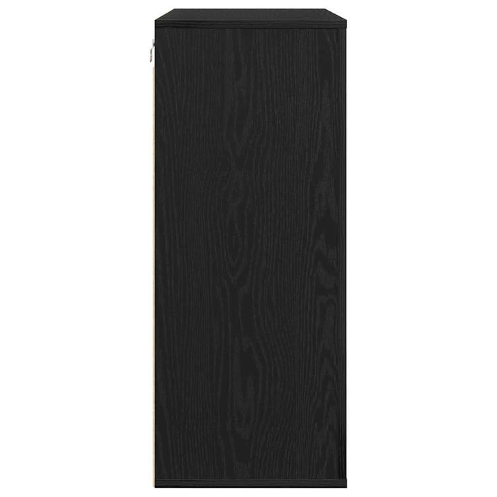 Dulap de perete Stejar negru 80 x 33 x 80 cm Lemn compozit - WALTI WALTI