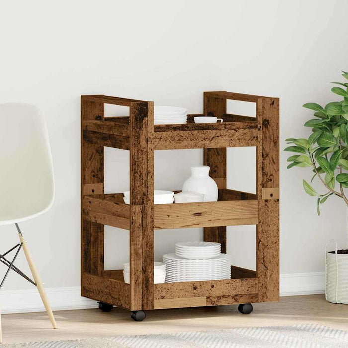 Troler de Bucătărie Lemn vechi 60 x 45 x 80 cm Lemn compozit - WALTI WALTI
