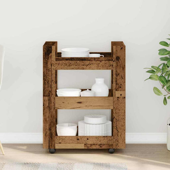 Troler de Bucătărie Lemn vechi 60 x 45 x 80 cm Lemn compozit - WALTI WALTI