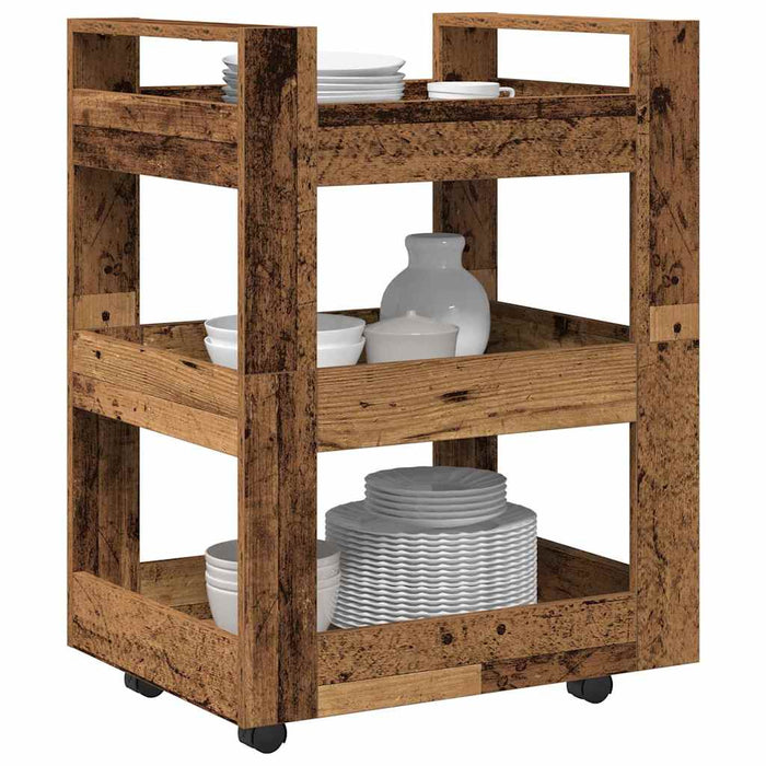 Troler de Bucătărie Lemn vechi 60 x 45 x 80 cm Lemn compozit - WALTI WALTI