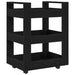 Troler de Bucătărie Stejar negru 60 x 45 x 80 cm Lemn compozit - WALTI WALTI