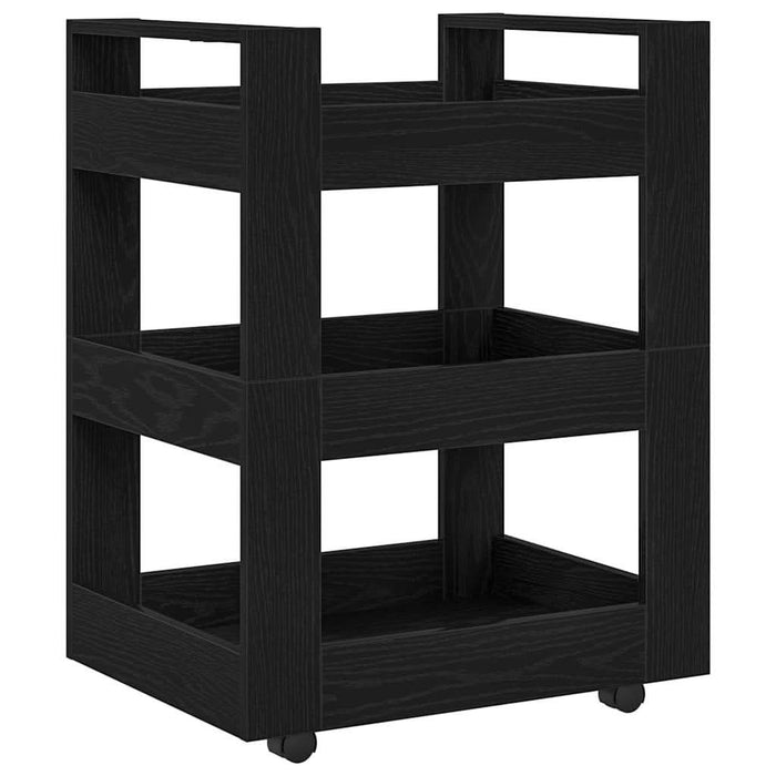 Troler de Bucătărie Stejar negru 60 x 45 x 80 cm Lemn compozit - WALTI WALTI