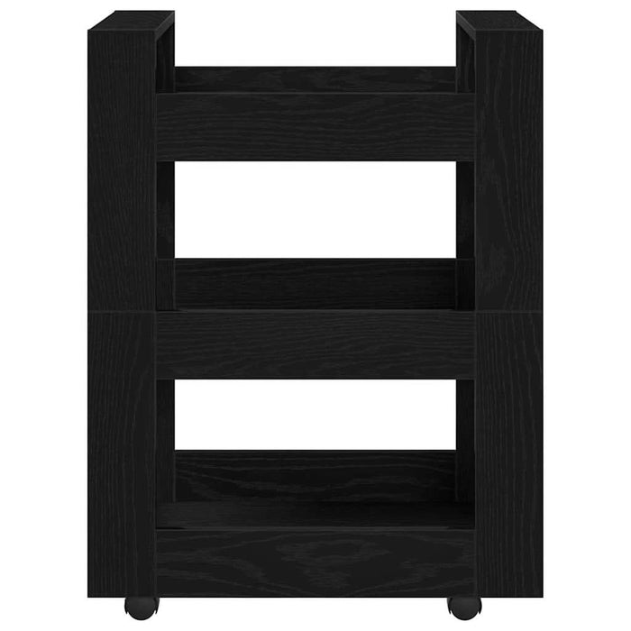 Troler de Bucătărie Stejar negru 60 x 45 x 80 cm Lemn compozit - WALTI WALTI