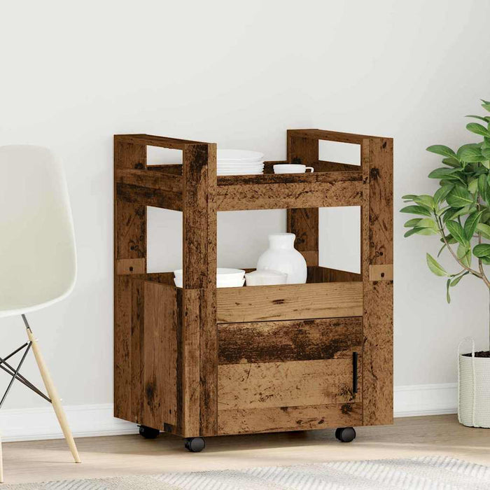 Troler de Bucătărie Lemn vechi 60 x 45 x 80 cm Lemn compozit - WALTI WALTI