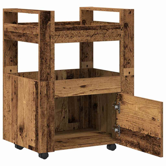 Troler de Bucătărie Lemn vechi 60 x 45 x 80 cm Lemn compozit - WALTI WALTI