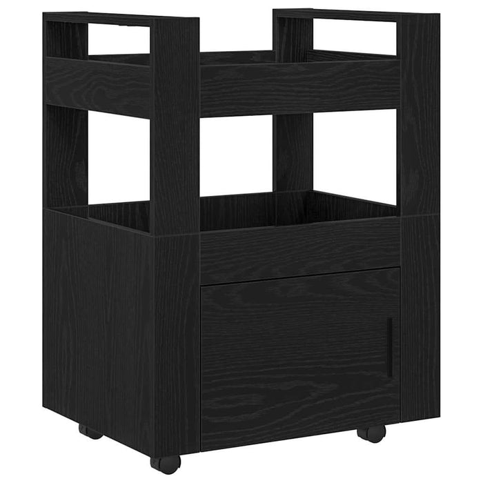 Troler de Bucătărie Stejar negru 60 x 45 x 80 cm Lemn compozit - WALTI WALTI