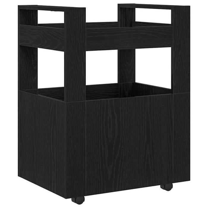 Troler de Bucătărie Stejar negru 60 x 45 x 80 cm Lemn compozit - WALTI WALTI