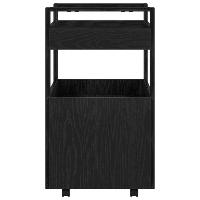 Troler de Bucătărie Stejar negru 60 x 45 x 80 cm Lemn compozit - WALTI WALTI