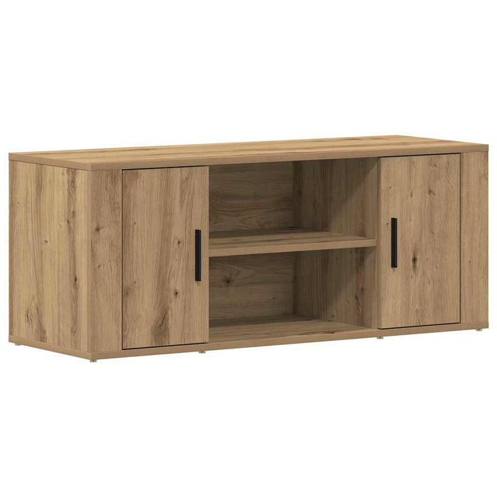 Dulap TV stejar artizanal 100 x 35 x 40 cm Lemn compozit - WALTI WALTI