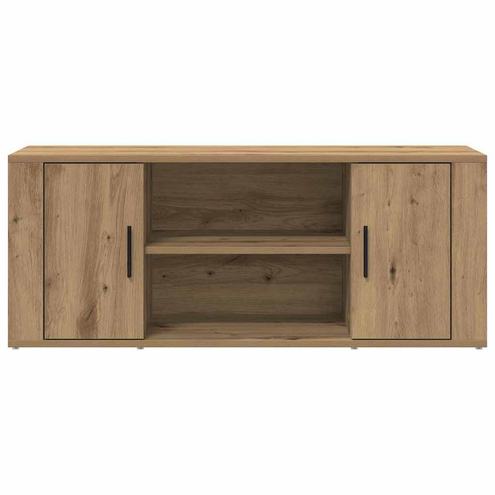 Dulap TV stejar artizanal 100 x 35 x 40 cm Lemn compozit - WALTI WALTI