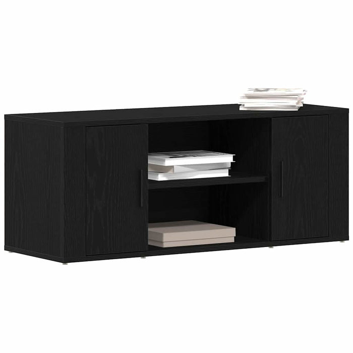 Dulap TV Stejar negru 100 x 35 x 40 cm Lemn compozit - WALTI WALTI