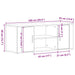 Dulap TV Stejar negru 100 x 35 x 40 cm Lemn compozit - WALTI WALTI