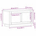 Cabinet TV Lemn vechi 80 x 35 x 45 cm Lemn compozit - WALTI WALTI