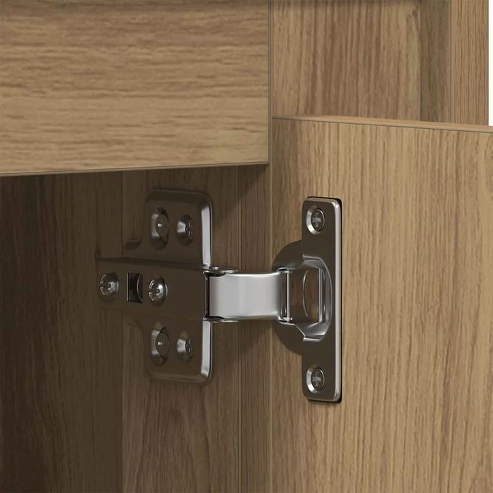 Cabinet TV stejar artizanal 80 x 35 x 45 cm Lemn compozit - WALTI WALTI