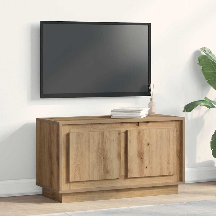 Cabinet TV stejar artizanal 80 x 35 x 45 cm Lemn compozit - WALTI WALTI