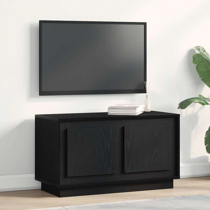 Cabinet TV Stejar negru 80 x 35 x 45 cm Lemn compozit - WALTI WALTI