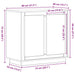 Bufet Lemn vechi 80 x 40 x 75 cm Lemn compozit - WALTI WALTI