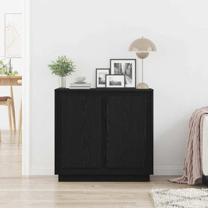 Bufet Stejar Negru 80 x 40 x 75 cm Lemn compozit - WALTI WALTI
