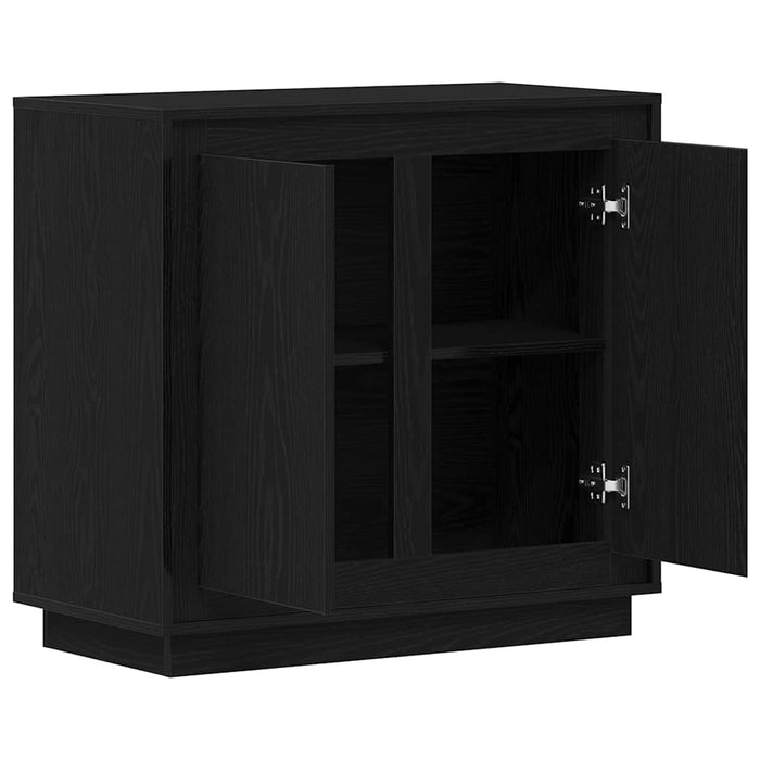 Bufet Stejar Negru 80 x 40 x 75 cm Lemn compozit - WALTI WALTI