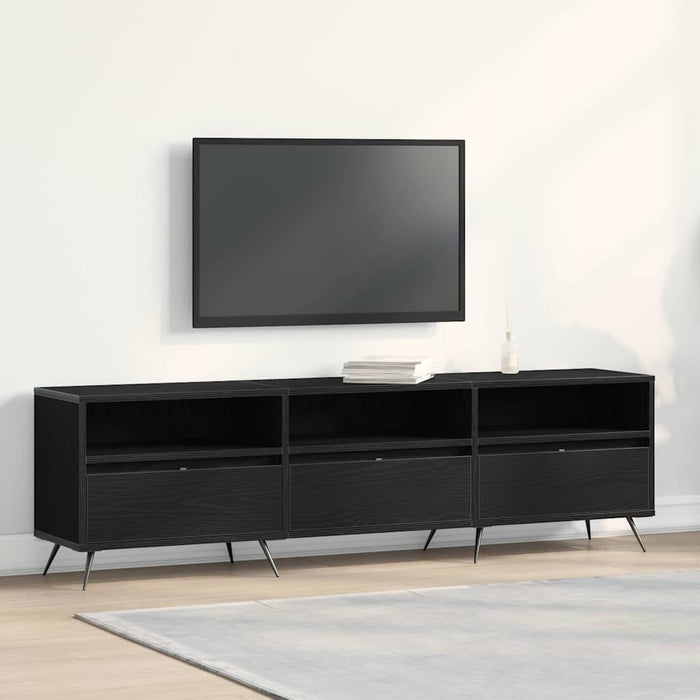 Cabinet TV Stejar negru 150 x 30 x 44,5 cm Lemn compozit - WALTI WALTI