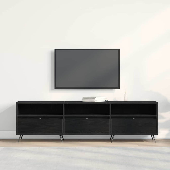 Cabinet TV Stejar negru 150 x 30 x 44,5 cm Lemn compozit - WALTI WALTI