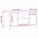 Cabinet TV Lemn vechi 100 x 40 x 50 cm Lemn compozit - WALTI WALTI
