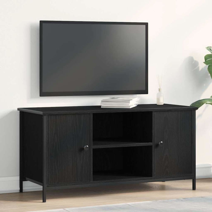 Cabinet TV Stejar negru 100 x 40 x 50 cm Lemn compozit - WALTI WALTI