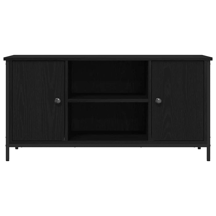 Cabinet TV Stejar negru 100 x 40 x 50 cm Lemn compozit - WALTI WALTI