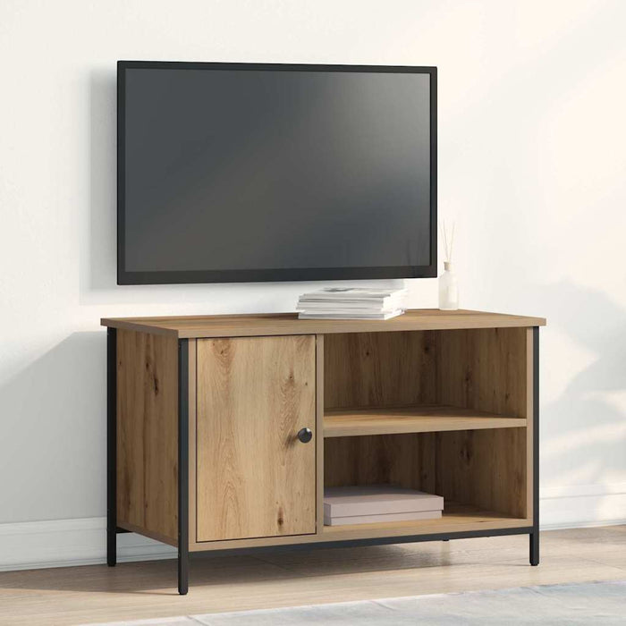 Cabinet TV stejar artizanal 80 x 40 x 50 cm Lemn compozit - WALTI WALTI