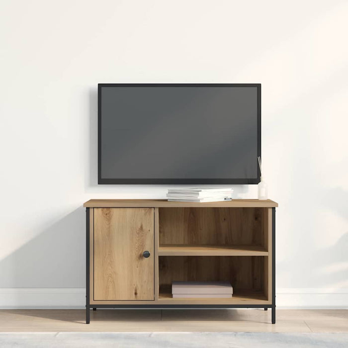 Cabinet TV stejar artizanal 80 x 40 x 50 cm Lemn compozit - WALTI WALTI