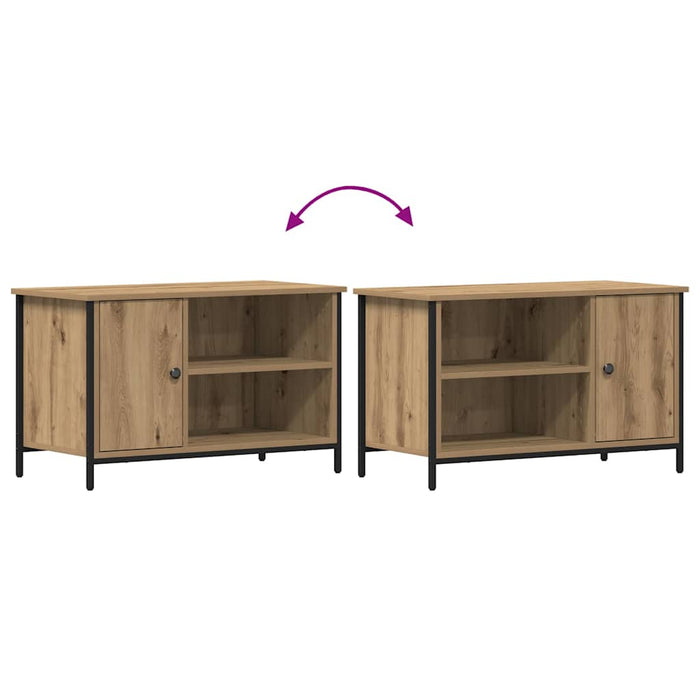 Cabinet TV stejar artizanal 80 x 40 x 50 cm Lemn compozit - WALTI WALTI