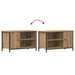 Cabinet TV stejar artizanal 80 x 40 x 50 cm Lemn compozit - WALTI WALTI