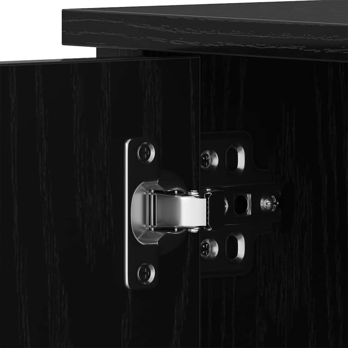 Cabinet TV Stejar negru 80 x 40 x 50 cm Lemn compozit - WALTI WALTI