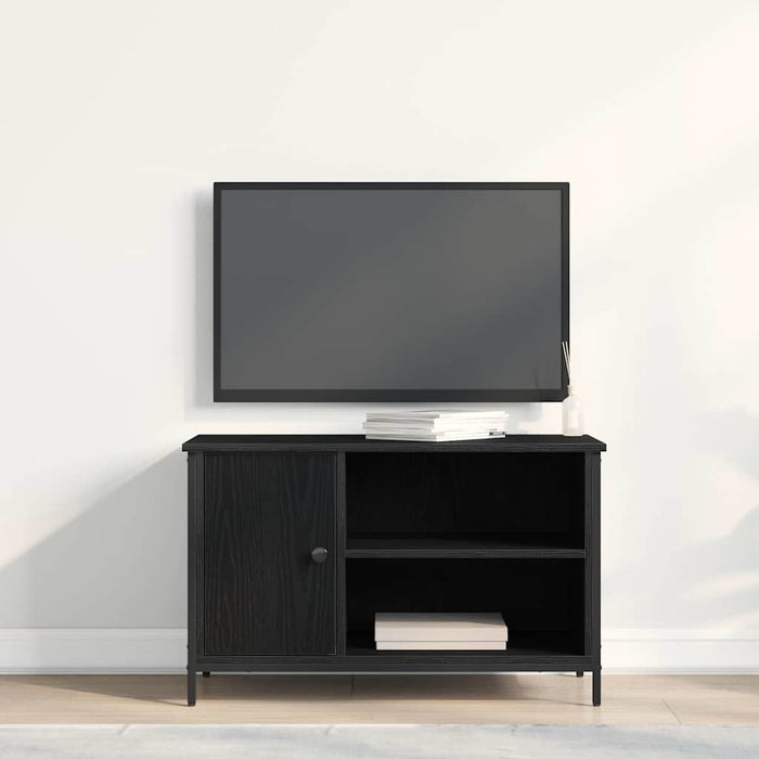 Cabinet TV Stejar negru 80 x 40 x 50 cm Lemn compozit - WALTI WALTI