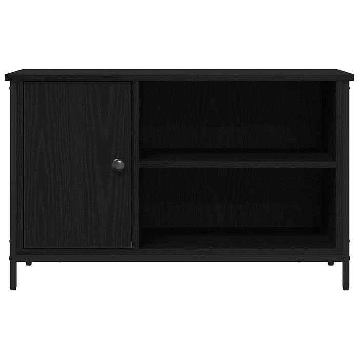 Cabinet TV Stejar negru 80 x 40 x 50 cm Lemn compozit - WALTI WALTI