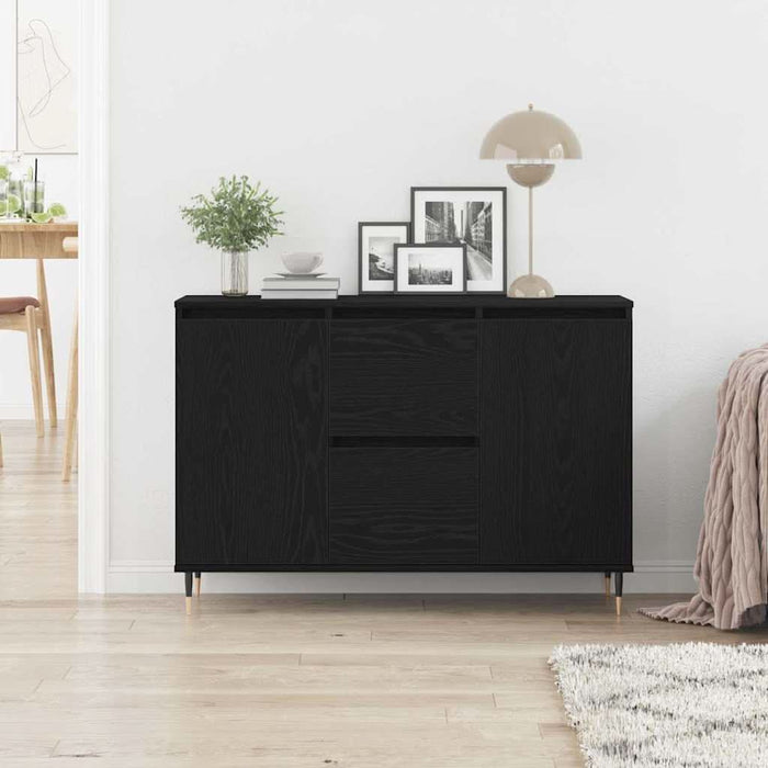 Bufet cu sertar Stejar Negru 101,5 x 35 x 70 cm Lemn compozit - WALTI WALTI
