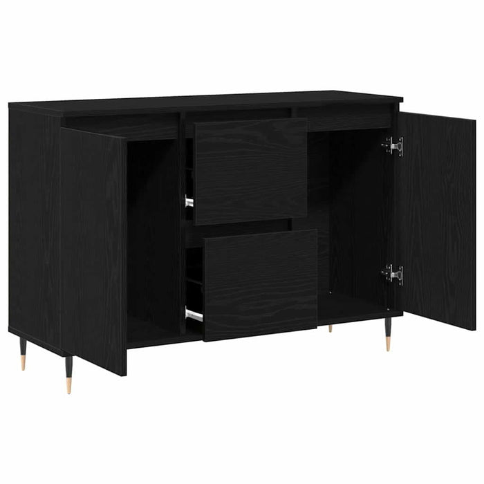 Bufet cu sertar Stejar Negru 101,5 x 35 x 70 cm Lemn compozit - WALTI WALTI
