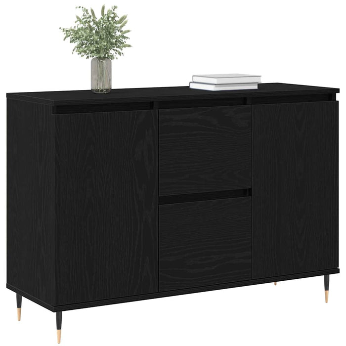 Bufet cu sertar Stejar Negru 101,5 x 35 x 70 cm Lemn compozit - WALTI WALTI