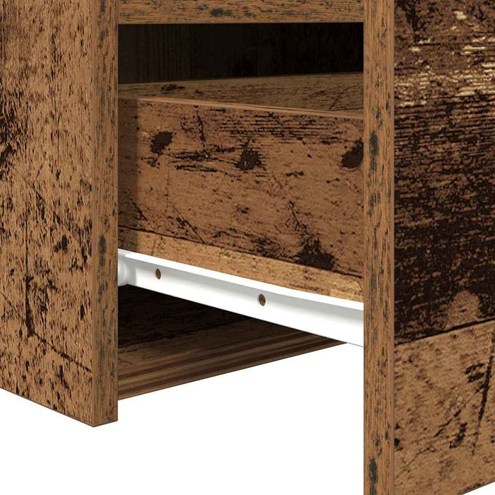 Dulap de noapte Lemn vechi 50 x 40 x 45 cm Lemn compozit - WALTI WALTI