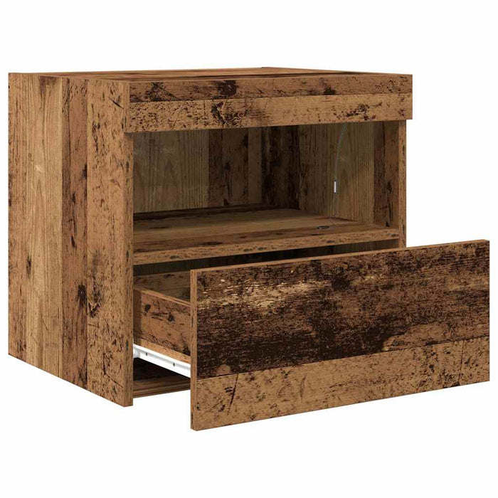 Dulap de noapte Lemn vechi 50 x 40 x 45 cm Lemn compozit - WALTI WALTI
