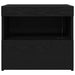 Dulap de noapte Stejar Negru 50 x 40 x 45 cm Lemn compozit - WALTI WALTI