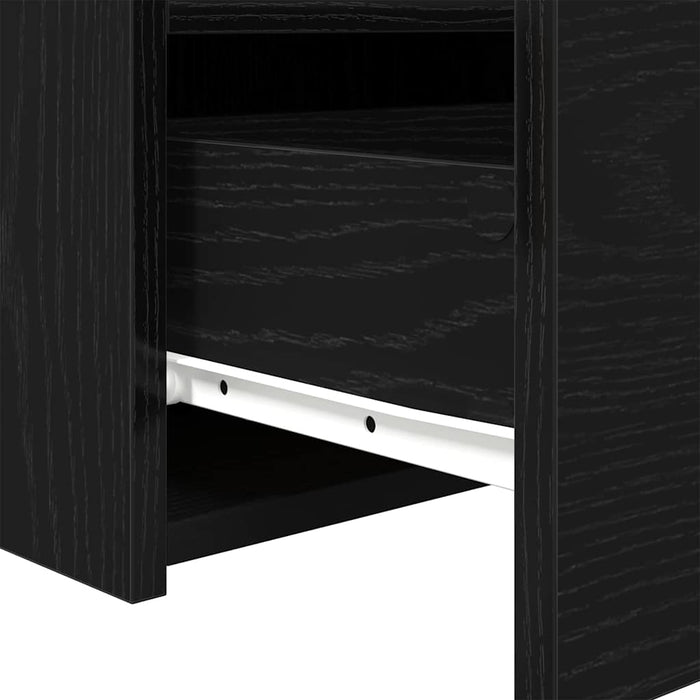 Dulap de noapte cu sertar 2 pcs Stejar Negru 50 x 40 x 45 cm - WALTI WALTI